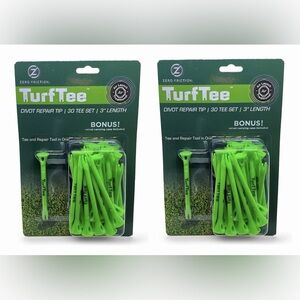 NIB - Turf Tee Air Launch 3" With Velvet Carrying Case - 2 Pack: 60 Count